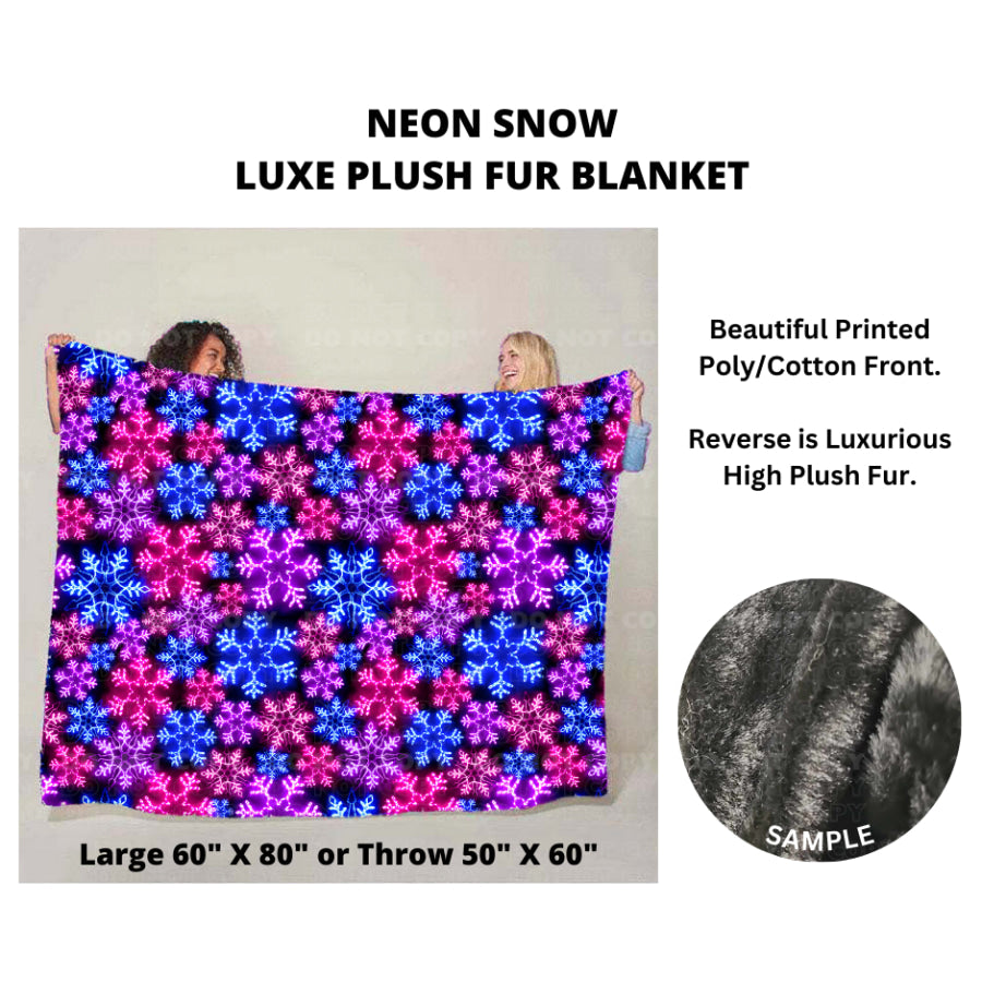 Preorder Custom Luxe Plush Faux Fur Blankets - Closes 26 Sep - ETA mid Dec 2024 Blankets &amp; Throws