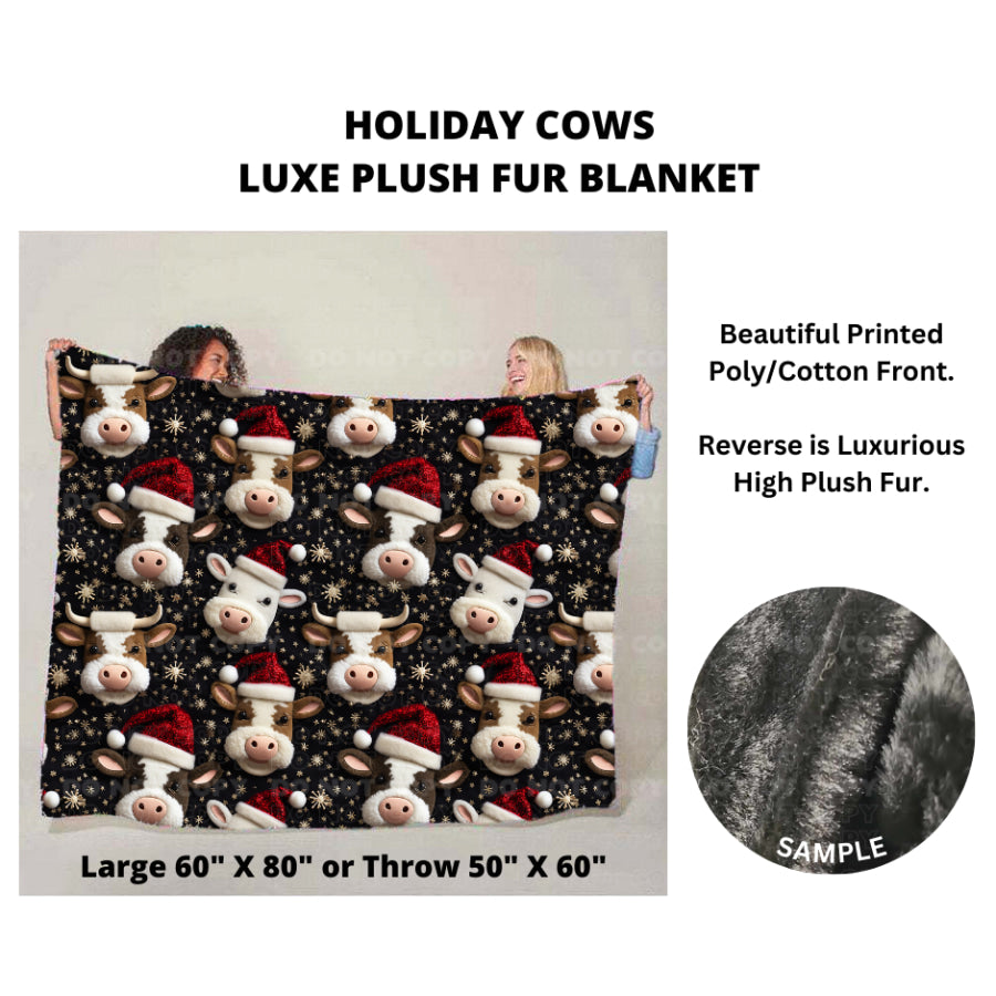 Preorder Custom Luxe Plush Faux Fur Blankets - Closes 26 Sep - ETA mid Dec 2024 Blankets &amp; Throws