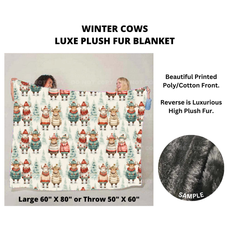 Preorder Custom Luxe Plush Faux Fur Blankets - Closes 26 Sep - ETA mid Dec 2024 Blankets &amp; Throws