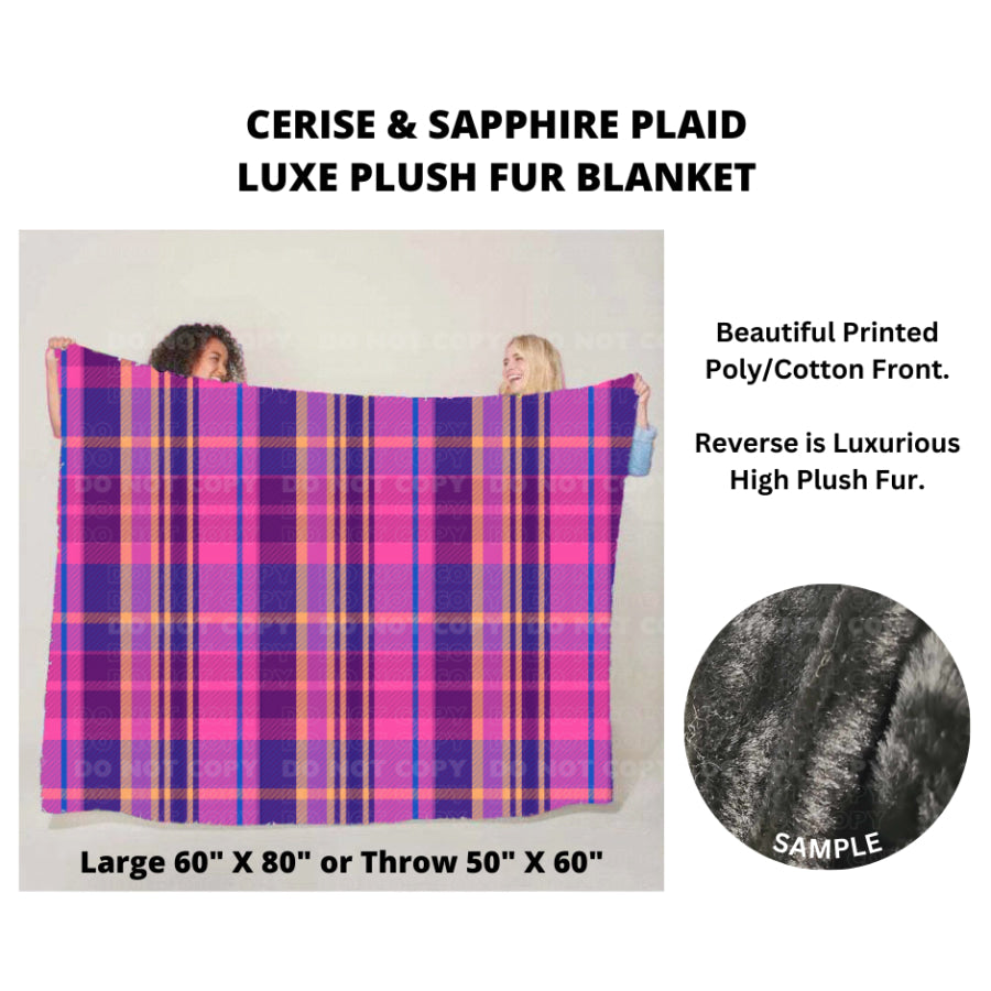 Preorder Custom Luxe Plush Faux Fur Blankets - LARGE - Closes 14 Nov - ETA mid Feb 2025 Blankets &amp; Throws