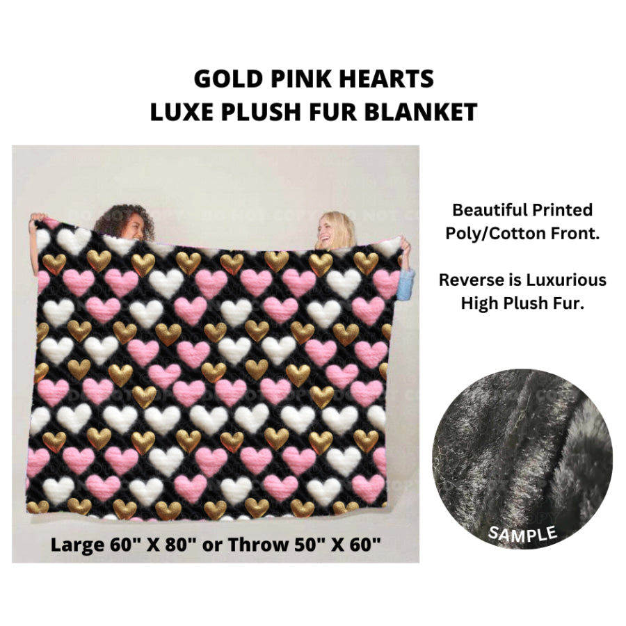 Preorder Custom Luxe Plush Faux Fur Blankets - LARGE - Closes 14 Nov - ETA mid Feb 2025 Blankets &amp; Throws