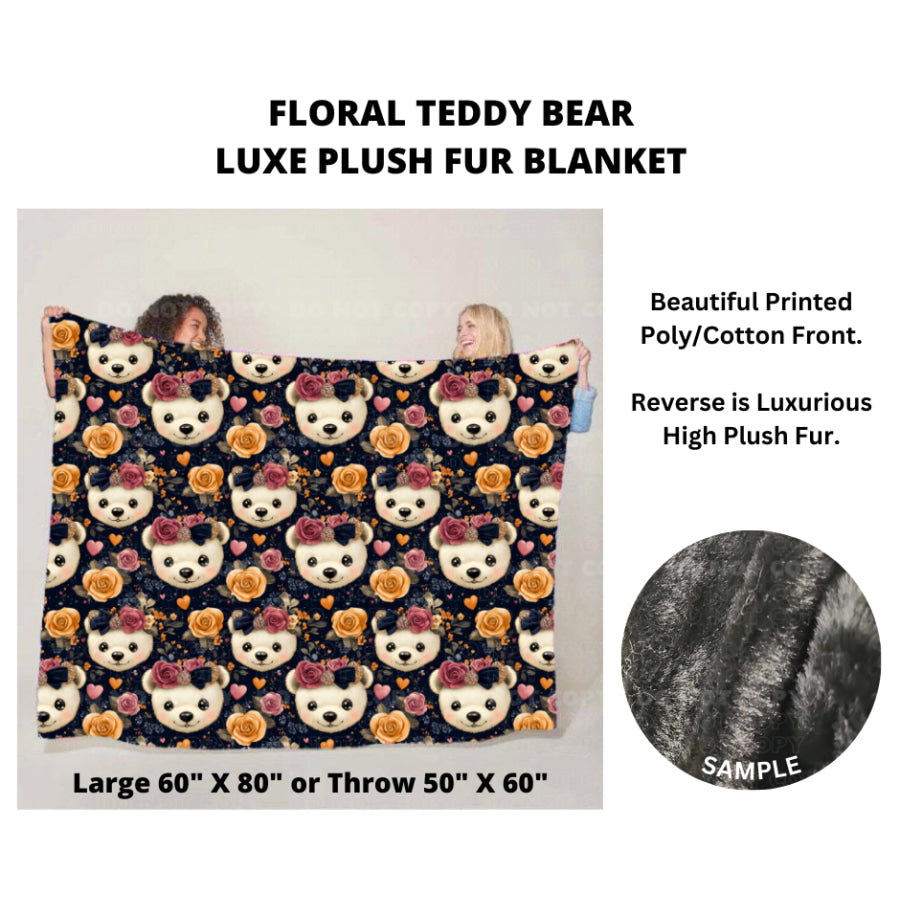 Preorder Custom Luxe Plush Faux Fur Blankets - LARGE - Closes 14 Nov - ETA mid Feb 2025 Blankets &amp; Throws