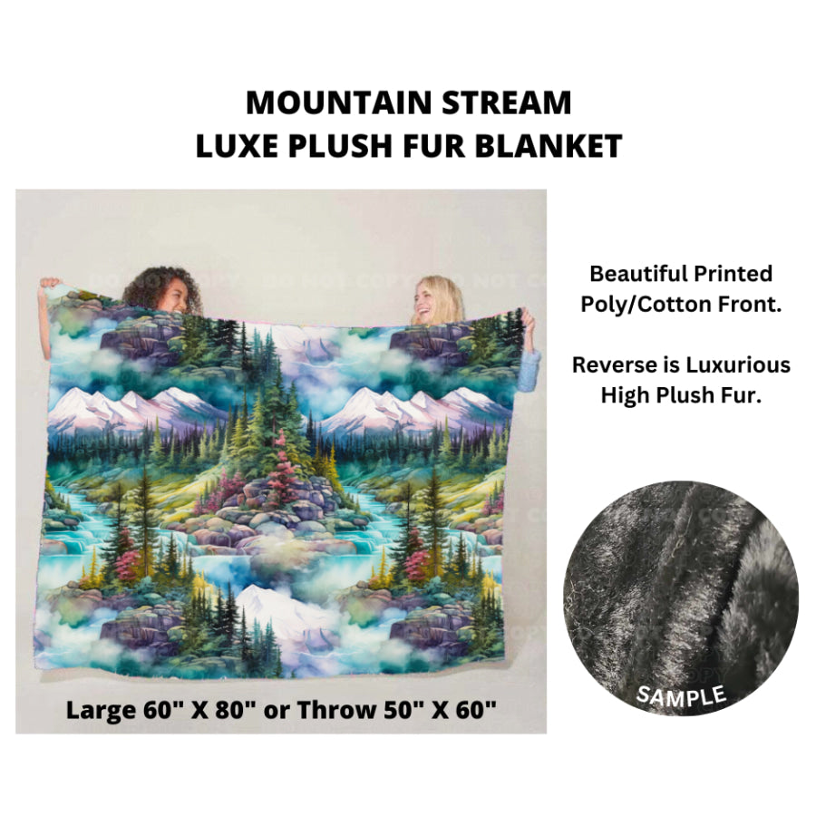 Preorder Custom Luxe Plush Faux Fur Blankets - LARGE - Closes 14 Nov - ETA mid Feb 2025 Blankets &amp; Throws