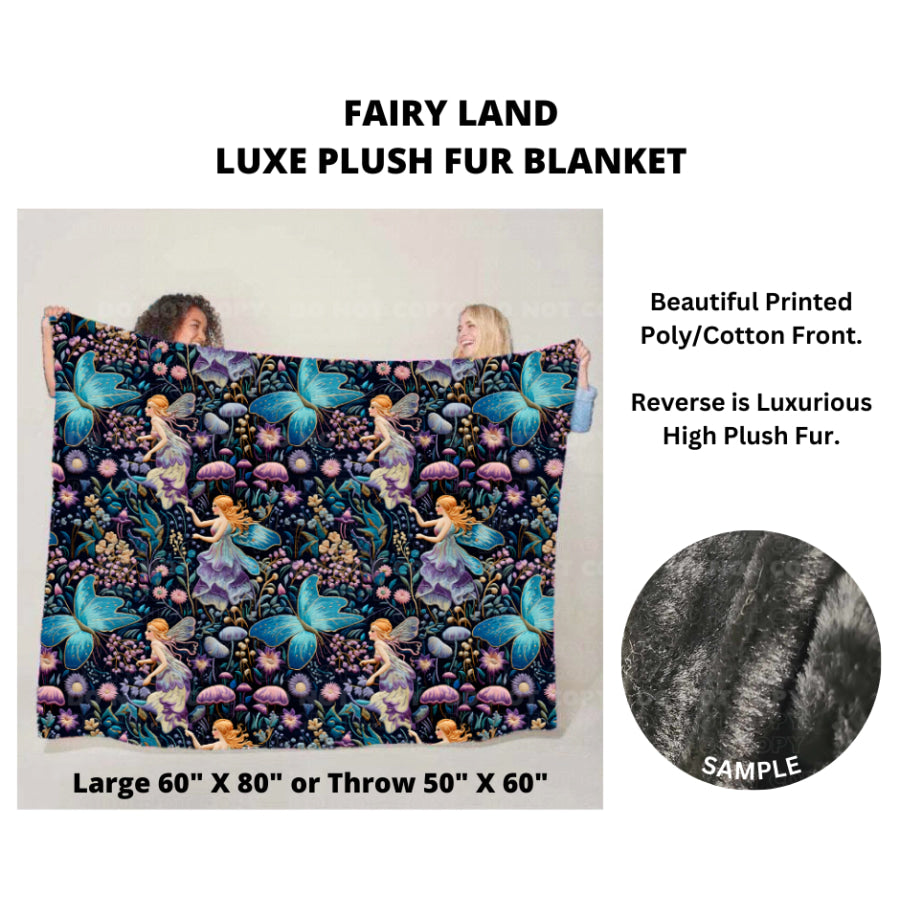 Preorder Custom Luxe Plush Faux Fur Blankets - LARGE - Closes 14 Nov - ETA mid Feb 2025 Blankets &amp; Throws