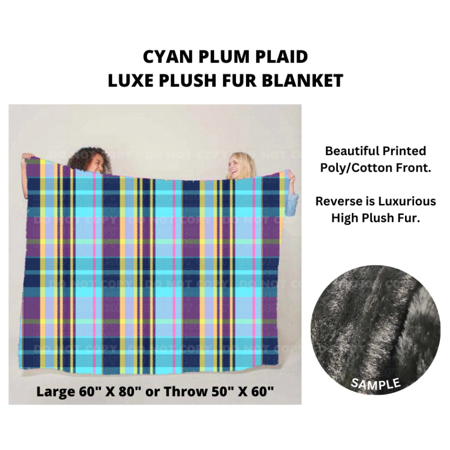 Preorder Custom Luxe Plush Faux Fur Blankets - LARGE - Closes 14 Nov - ETA mid Feb 2025 Blankets &amp; Throws