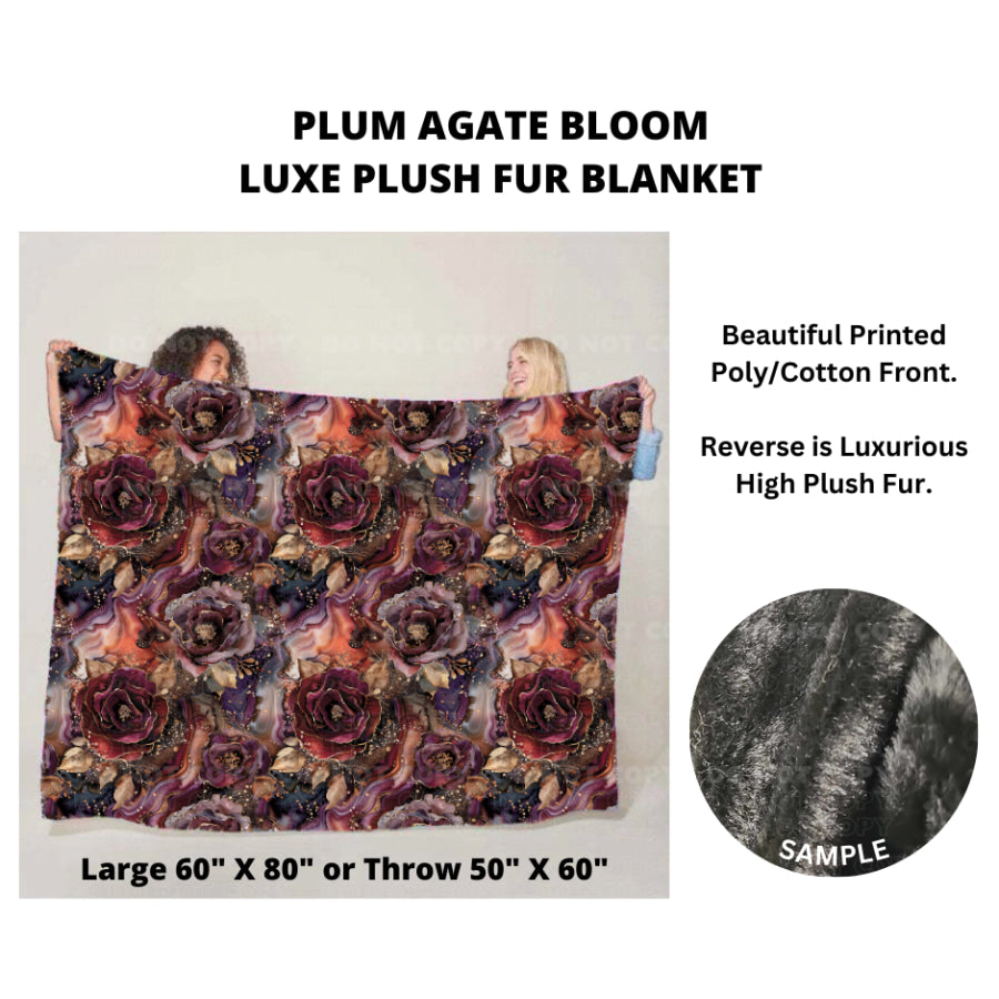 Preorder Custom Luxe Plush Faux Fur Blankets - LARGE - Closes 14 Nov - ETA mid Feb 2025 Blankets &amp; Throws