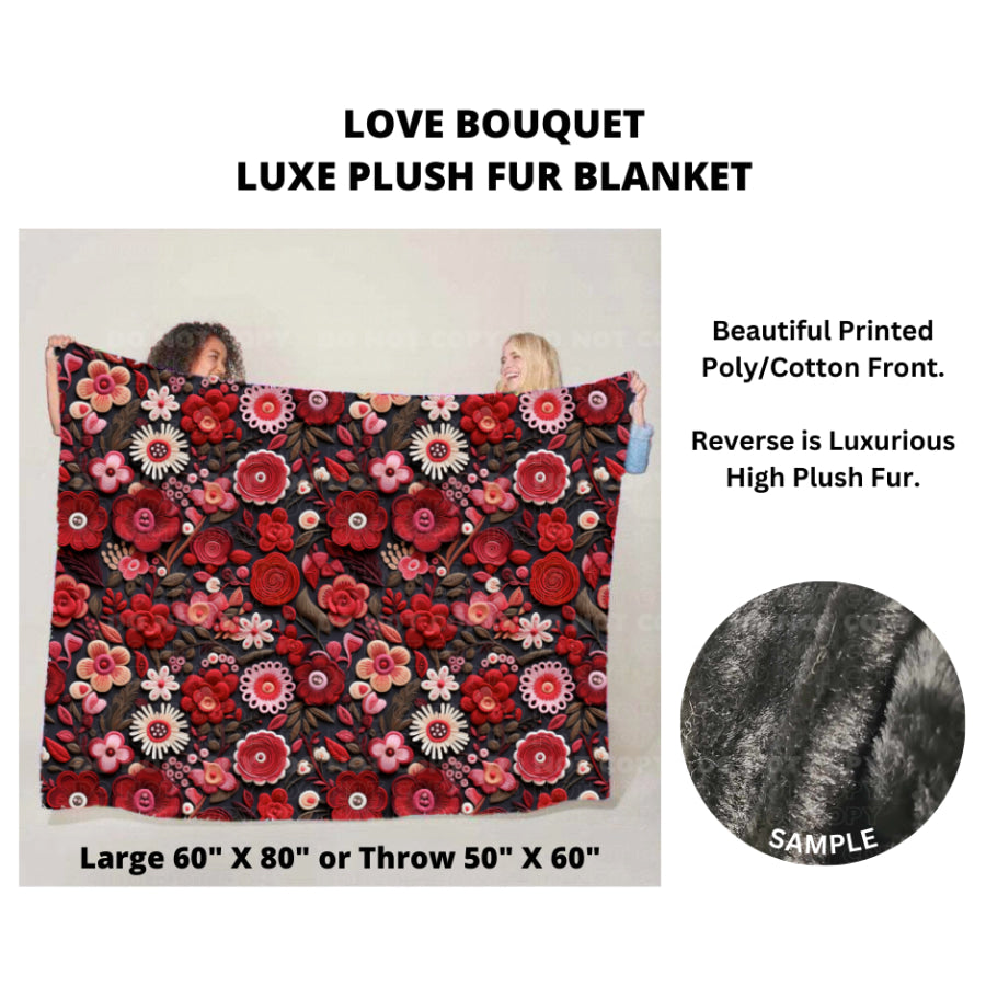 Preorder Custom Luxe Plush Faux Fur Blankets - LARGE - Closes 14 Nov - ETA mid Feb 2025 Blankets &amp; Throws