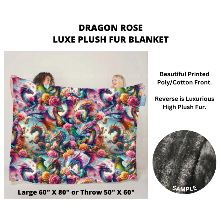 Preorder Custom Luxe Plush Faux Fur Blankets - LARGE - Closes 14 Nov - ETA mid Feb 2025 Blankets &amp; Throws