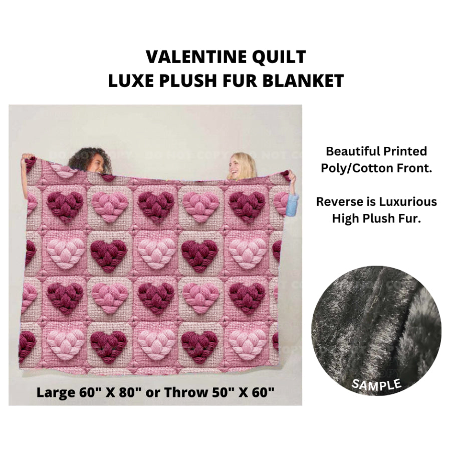 Preorder Custom Luxe Plush Faux Fur Blankets - LARGE - Closes 14 Nov - ETA mid Feb 2025 Blankets &amp; Throws