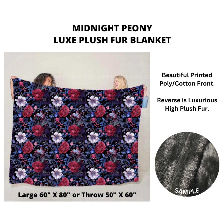 Preorder Custom Luxe Plush Faux Fur Blankets - LARGE - Closes 14 Nov - ETA mid Feb 2025 Blankets &amp; Throws