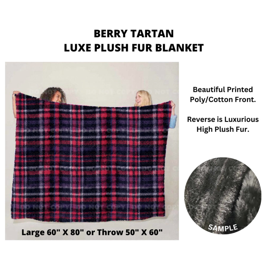 Preorder Custom Luxe Plush Faux Fur Blankets - LARGE - Closes 14 Nov - ETA mid Feb 2025 Blankets &amp; Throws