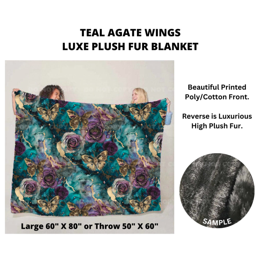 Preorder Custom Luxe Plush Faux Fur Blankets - LARGE - Closes 14 Nov - ETA mid Feb 2025 Blankets &amp; Throws