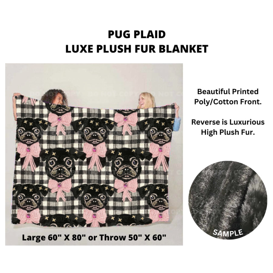 Preorder Custom Luxe Plush Faux Fur Blankets - LARGE - Closes 14 Nov - ETA mid Feb 2025 Blankets &amp; Throws