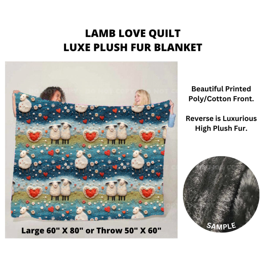 Preorder Custom Luxe Plush Faux Fur Blankets - LARGE - Closes 14 Nov - ETA mid Feb 2025 Blankets &amp; Throws