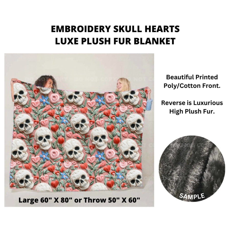 Preorder Custom Luxe Plush Faux Fur Blankets - LARGE - Closes 14 Nov - ETA mid Feb 2025 Blankets &amp; Throws