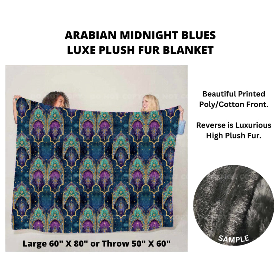 Preorder Custom Luxe Plush Faux Fur Blankets - LARGE - Closes 14 Nov - ETA mid Feb 2025 Blankets &amp; Throws