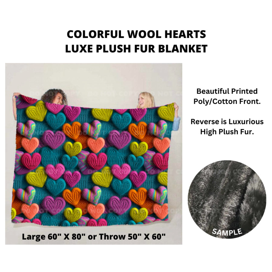 Preorder Custom Luxe Plush Faux Fur Blankets - LARGE - Closes 14 Nov - ETA mid Feb 2025 Blankets &amp; Throws