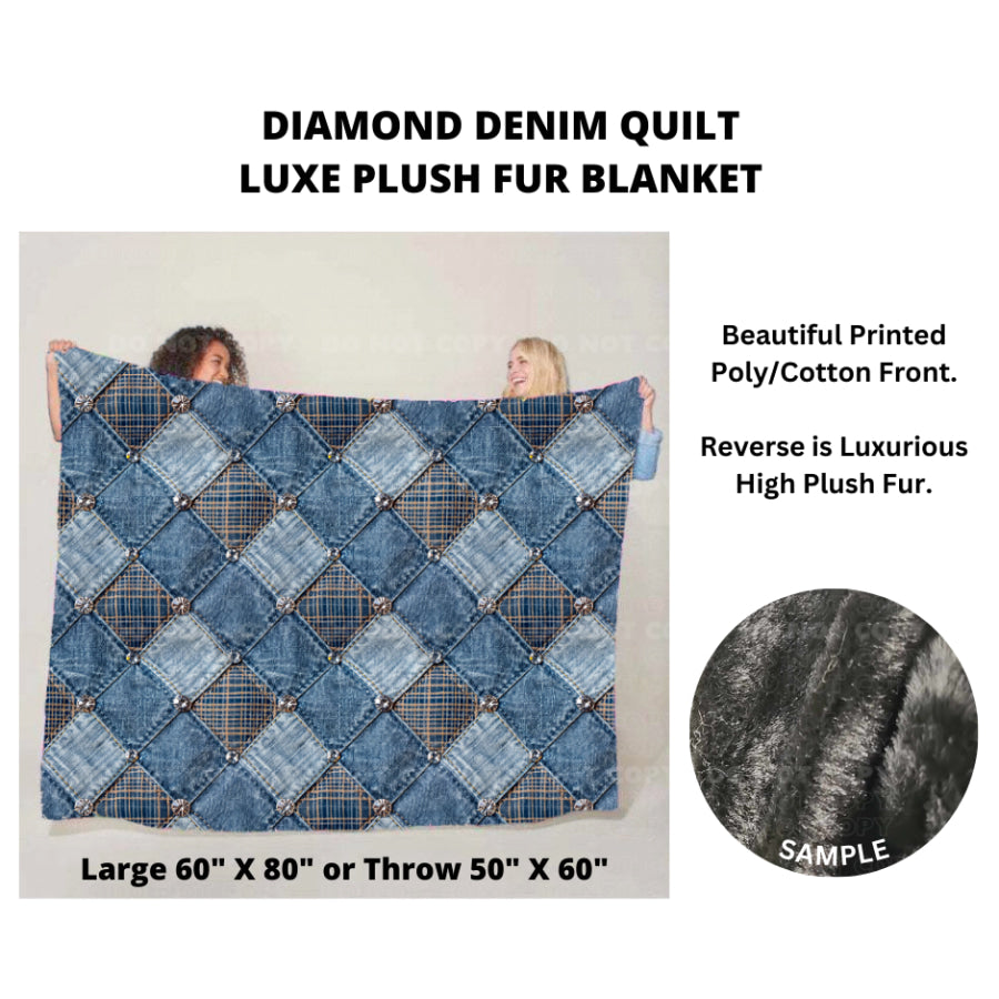 Preorder Custom Luxe Plush Faux Fur Blankets - THROW - Closes 14 Nov - ETA mid Feb 2025 Blankets &amp; Throws