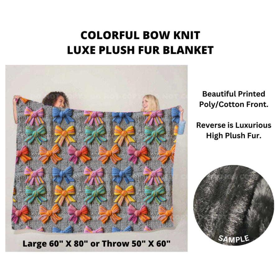 Preorder Custom Luxe Plush Faux Fur Blankets - THROW - Closes 14 Nov - ETA mid Feb 2025 Blankets &amp; Throws