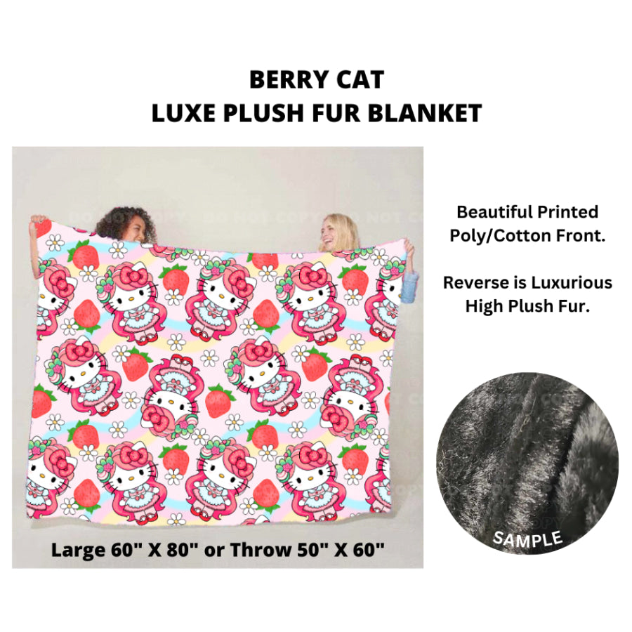 Preorder Custom Luxe Plush Faux Fur Blankets - THROW - Closes 14 Nov - ETA mid Feb 2025 Blankets &amp; Throws