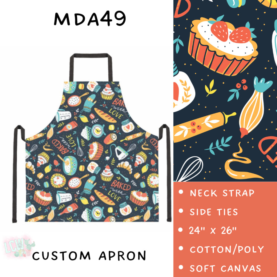 Preorder Custom Mama’s Batch Aprons and Oven Mitts - Closes 17 Mar - ETA late May 2025 Apron and Over Mitts