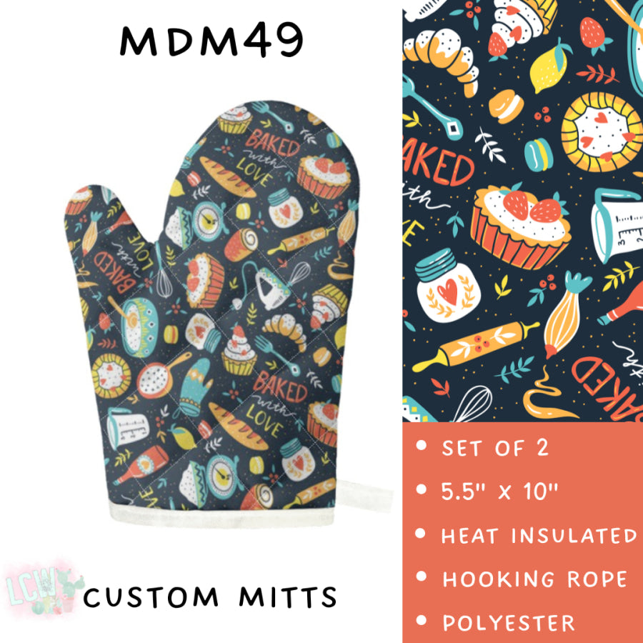 Preorder Custom Mama’s Batch Aprons and Oven Mitts - Closes 17 Mar - ETA late May 2025 Apron and Over Mitts