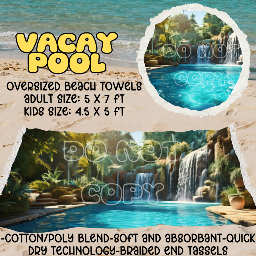 PREORDER Custom Oversize Beach Towels - Closes 25 Mar - ETA mid Jul 2025 Towels