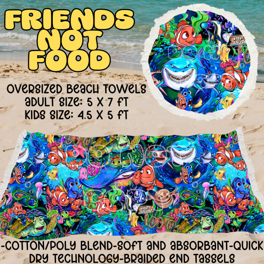 PREORDER Custom Oversize Beach Towels - Closes 25 Mar - ETA mid Jul 2025 Towels