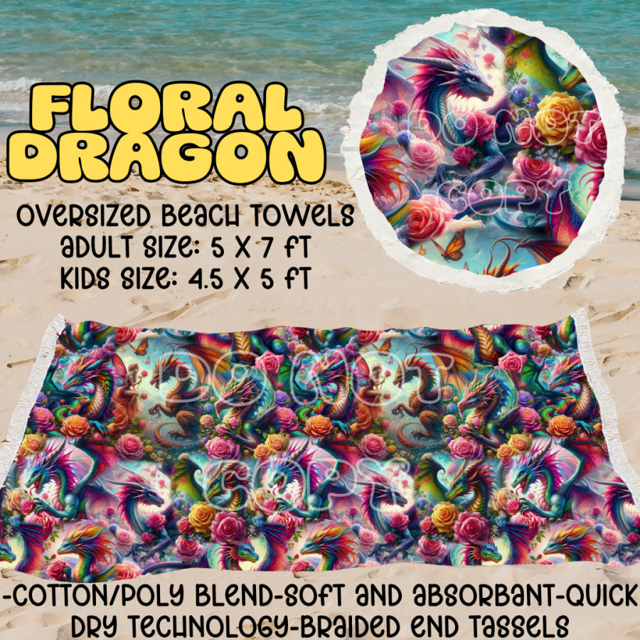 PREORDER Custom Oversize Beach Towels - Closes 25 Mar - ETA mid Jul 2025 Towels