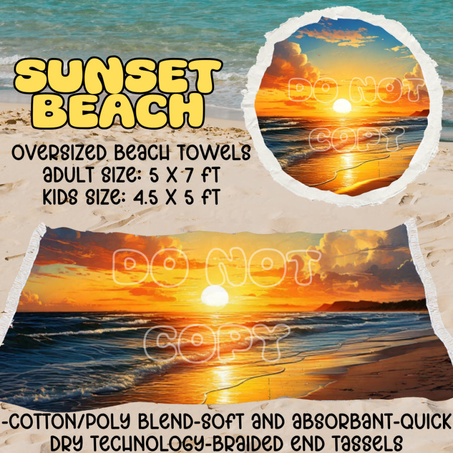 PREORDER Custom Oversize Beach Towels - Closes 25 Mar - ETA mid Jul 2025 Towels