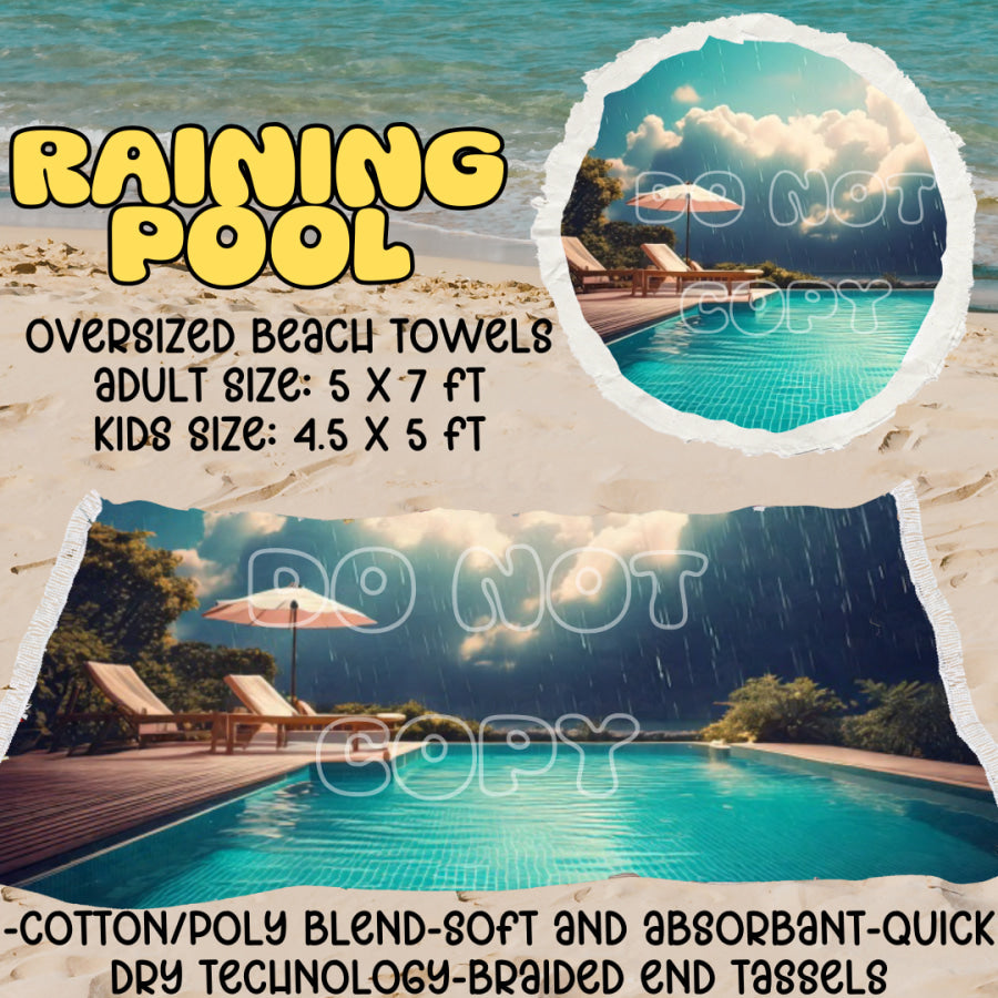 PREORDER Custom Oversize Beach Towels - Closes 25 Mar - ETA mid Jul 2025 Towels