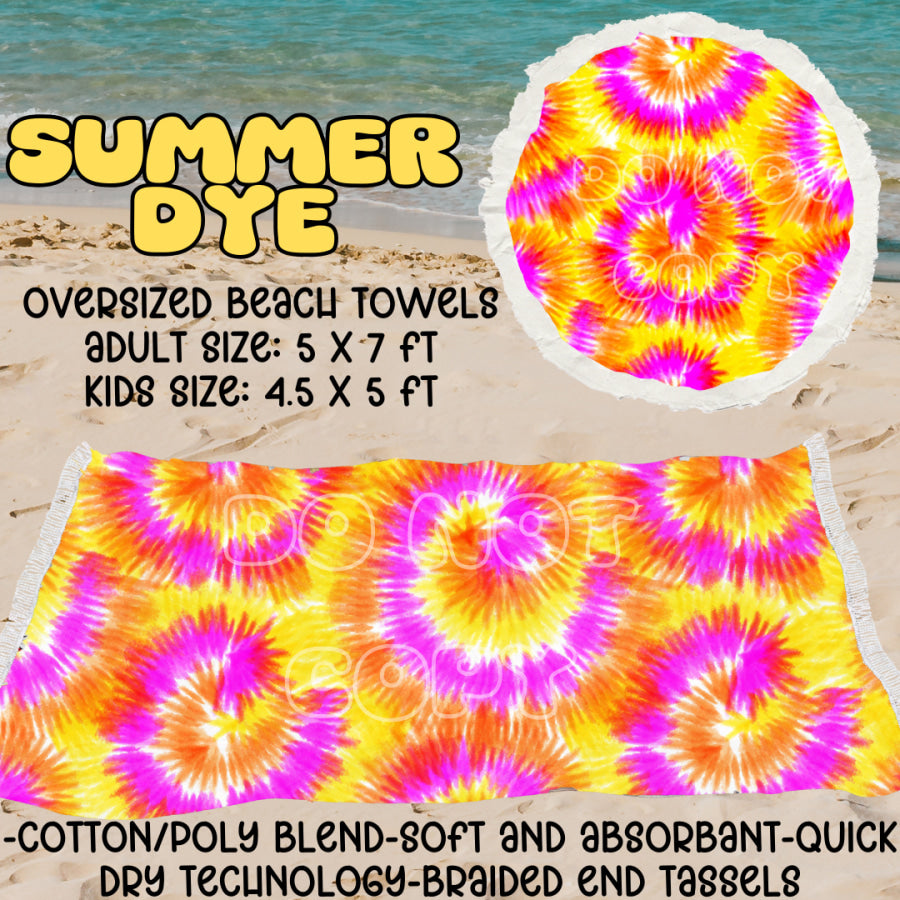 PREORDER Custom Oversize Beach Towels - Closes 25 Mar - ETA mid Jul 2025 Towels