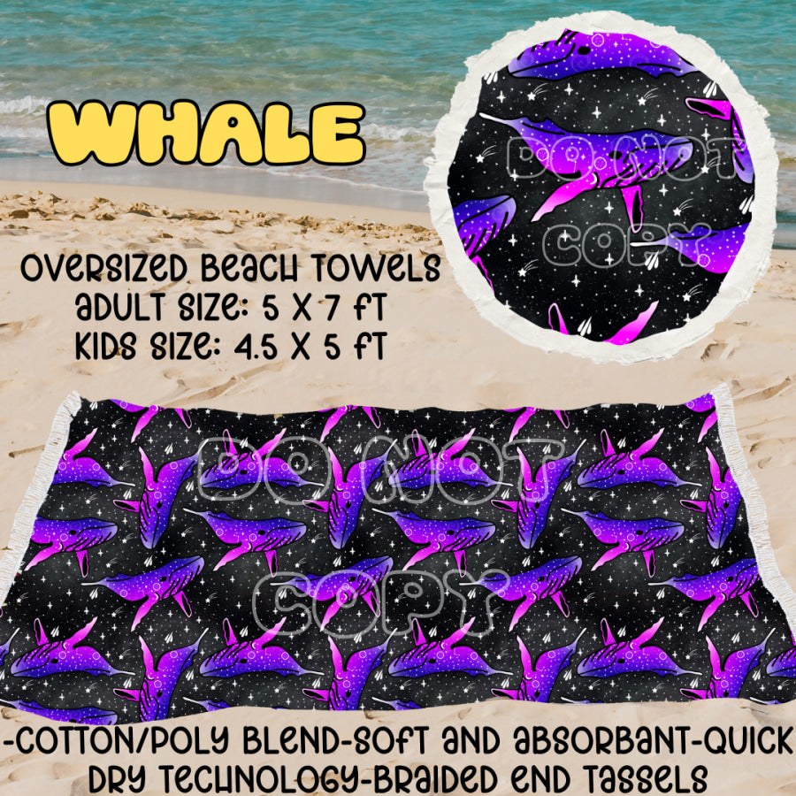 PREORDER Custom Oversize Beach Towels - Closes 25 Mar - ETA mid Jul 2025 Towels