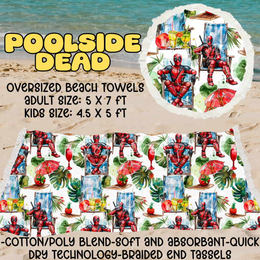 PREORDER Custom Oversize Beach Towels - Closes 25 Mar - ETA mid Jul 2025 Towels