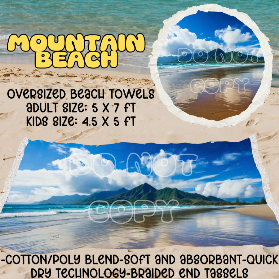 PREORDER Custom Oversize Beach Towels - Closes 25 Mar - ETA mid Jul 2025 Towels