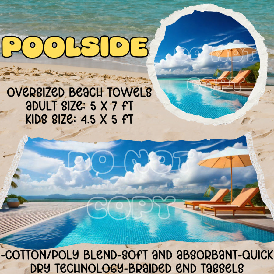 PREORDER Custom Oversize Beach Towels - Closes 25 Mar - ETA mid Jul 2025 Towels