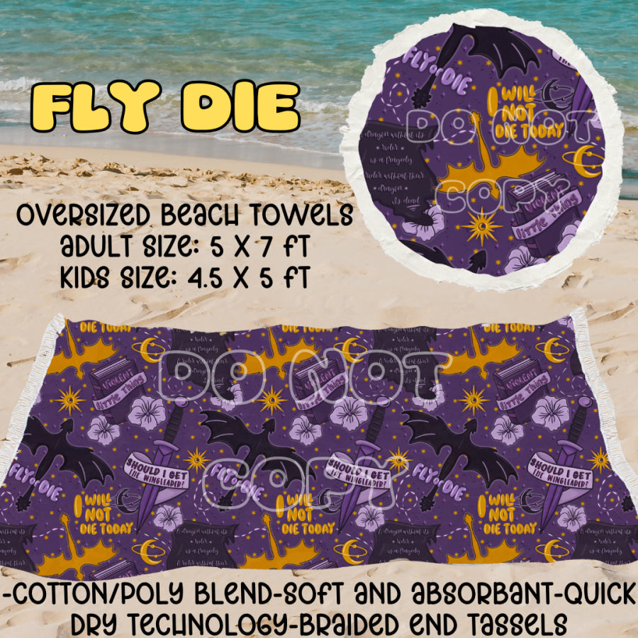 PREORDER Custom Oversize Beach Towels - Closes 25 Mar - ETA mid Jul 2025 Towels