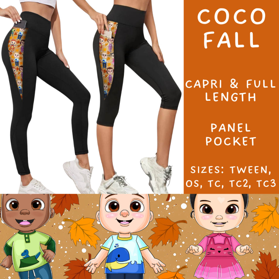 Preorder Custom Panel Pocket Leggings / Tunics - Coco Fall - Closes 9 Oct - ETA late Dec 2024 Leggings