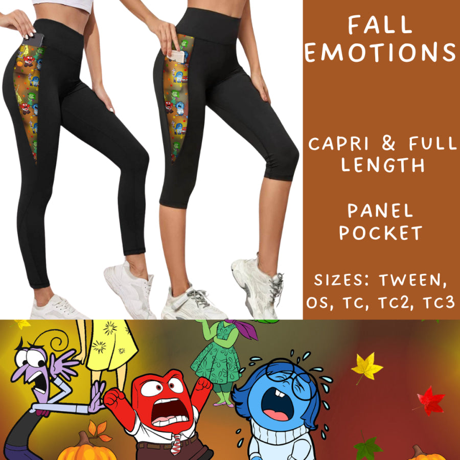 Preorder Custom Panel Pocket Leggings / Tunics - Fall Emotions - Closes 9 Oct - ETA late Dec 2024 Leggings