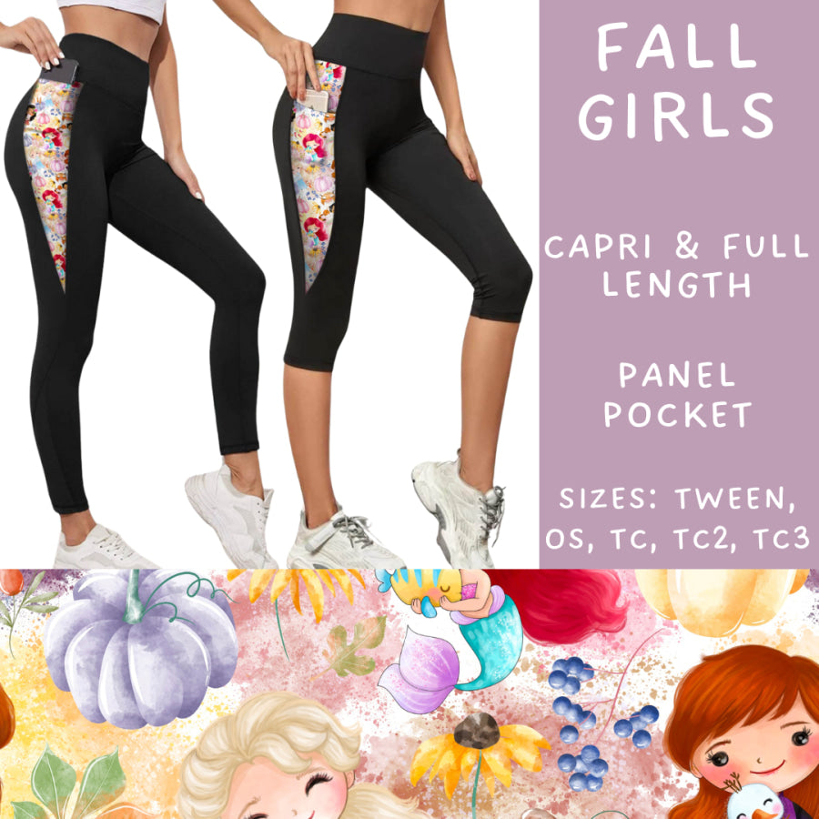 Preorder Custom Panel Pocket Leggings / Tunics - Fall Girls - Closes 8 Oct - ETA late Dec 2024 Leggings