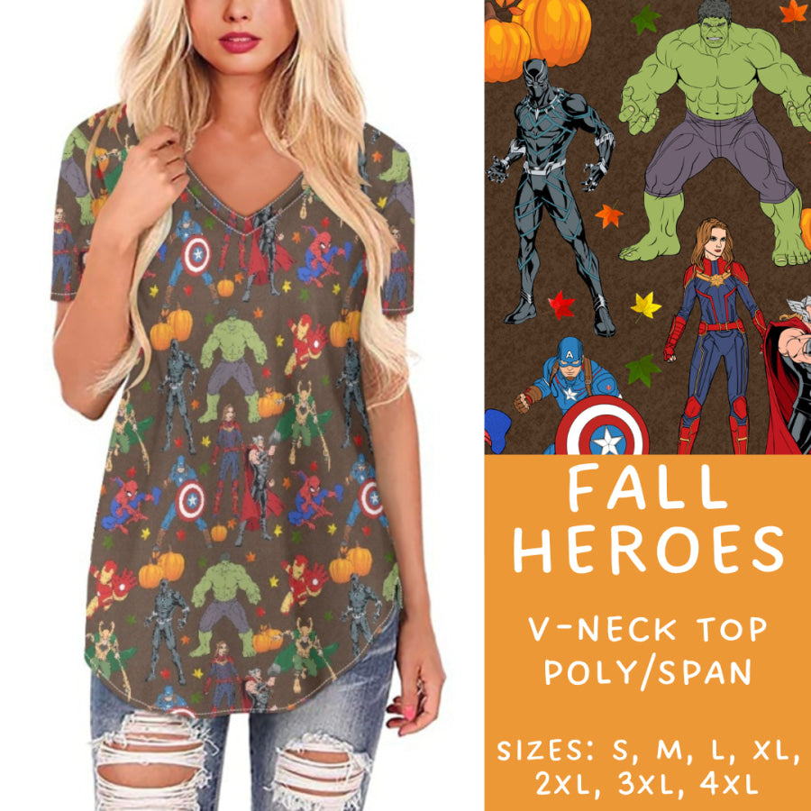 Preorder Custom Panel Pocket Leggings / Tunics - Fall Heroes - Closes 9 Oct - ETA late Dec 2024 Leggings