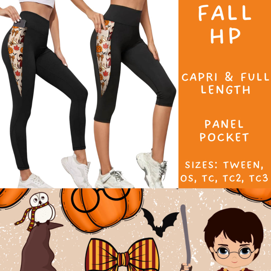 Preorder Custom Panel Pocket Leggings / Tunics - Fall HP - Closes 9 Oct - ETA late Dec 2024 Leggings