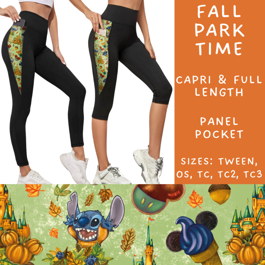 Preorder Custom Panel Pocket Leggings / Tunics - Fall Park Time - Closes 8 Oct - ETA late Dec 2024 Leggings