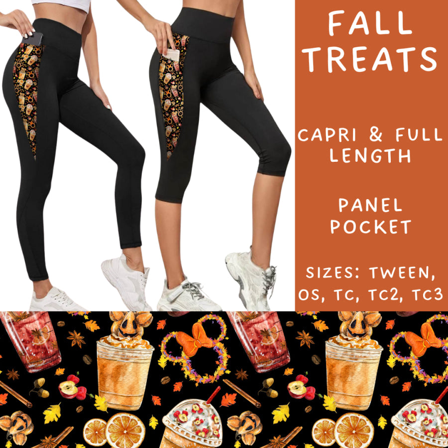 Preorder Custom Panel Pocket Leggings / Tunics - Fall Treats - Closes 8 Oct - ETA late Dec 2024 Leggings