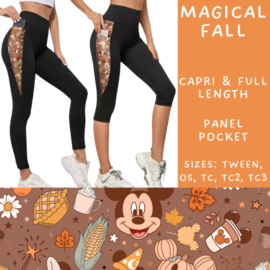 Preorder Custom Panel Pocket Leggings / Tunics - Magic Fall - Closes 8 Oct - ETA late Dec 2024 Leggings