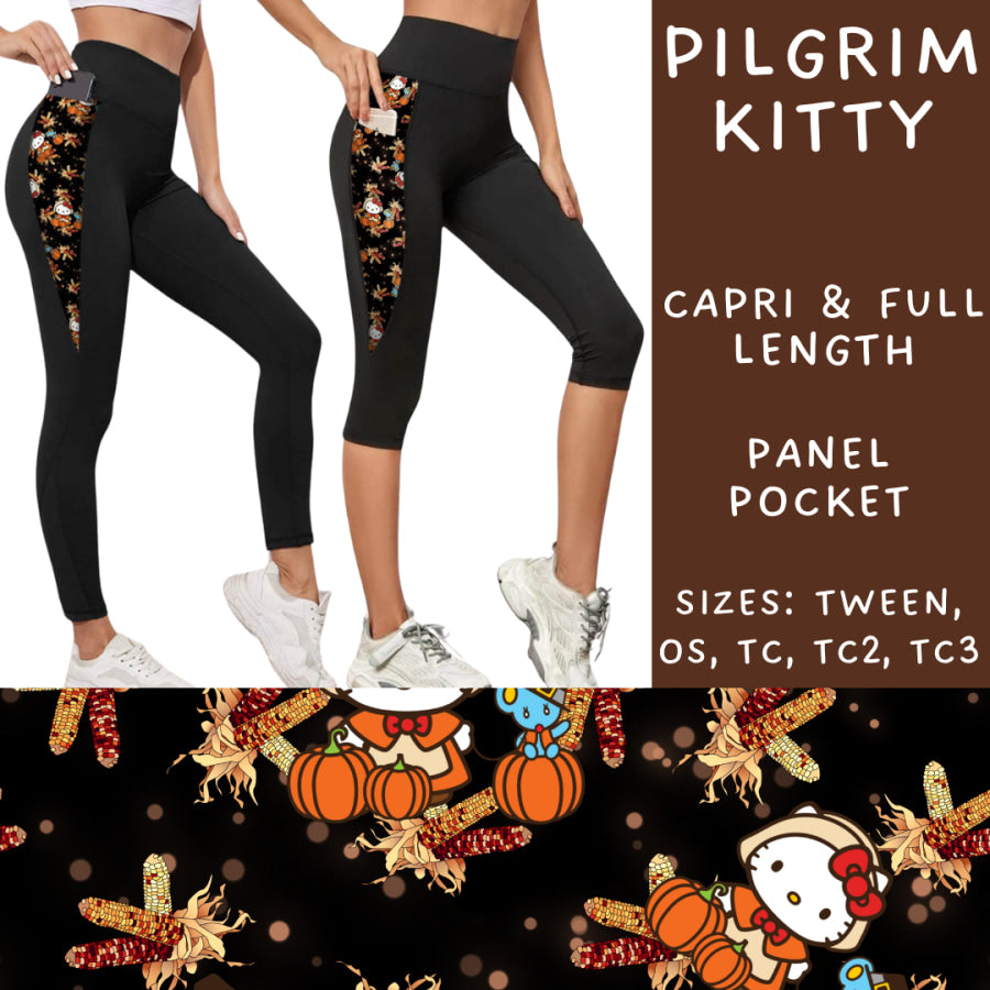 Preorder Custom Panel Pocket Leggings / Tunics - Pilgrim Kitty - Closes 9 Oct - ETA late Dec 2024 Leggings