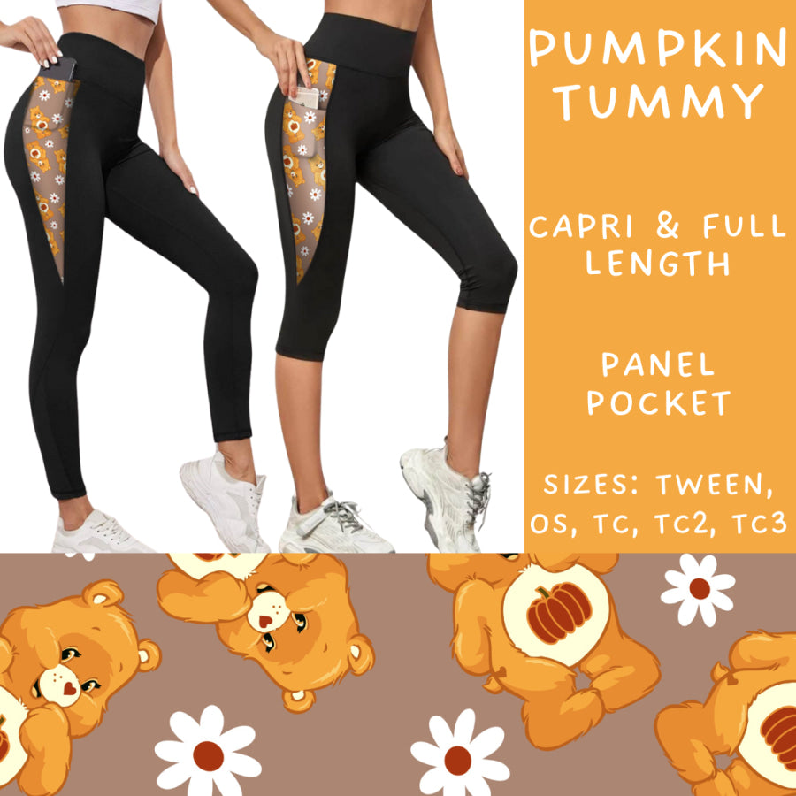 Preorder Custom Panel Pocket Leggings / Tunics - Pumpkin Tummy - Closes 9 Oct - ETA late Dec 2024 Leggings