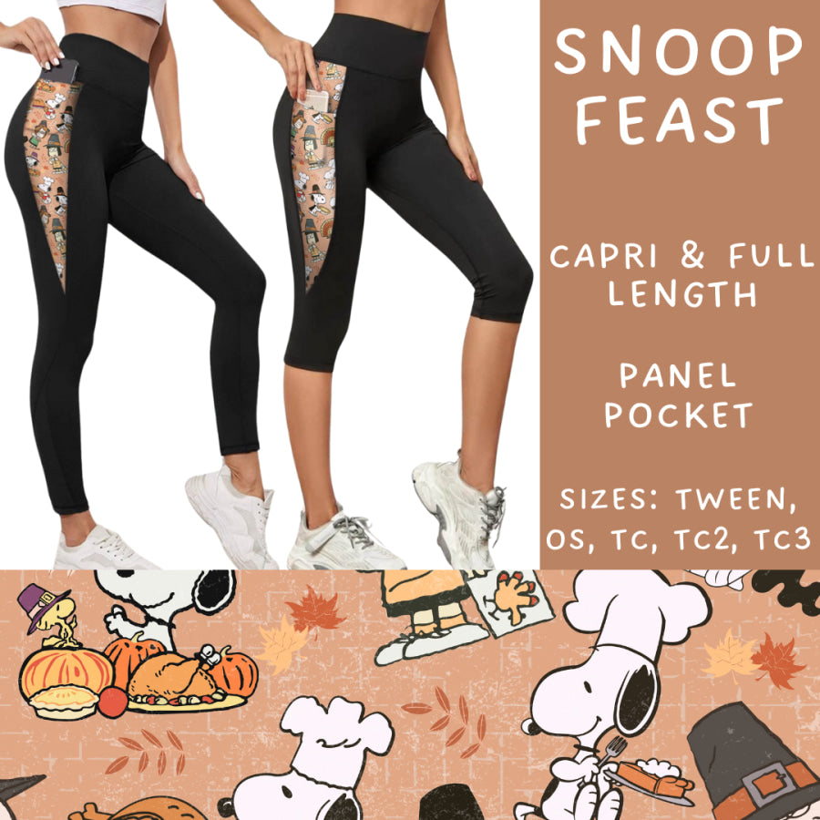 Preorder Custom Panel Pocket Leggings / Tunics - Snoop Feast - Closes 9 Oct - ETA late Dec 2024 Leggings