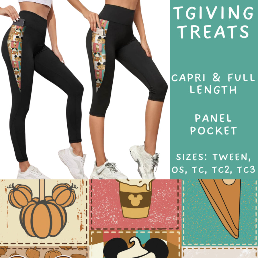 Preorder Custom Panel Pocket Leggings / Tunics - TGiving Treats - Closes 8 Oct - ETA late Dec 2024 Leggings