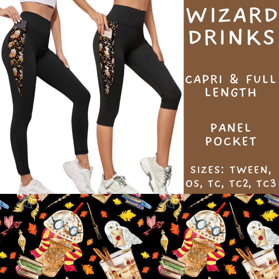 Preorder Custom Panel Pocket Leggings / Tunics - Wizard Drinks - Closes 9 Oct - ETA late Dec 2024 Leggings